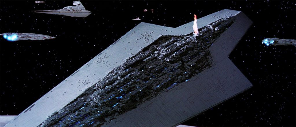 Super Star Destroyer being destroyed