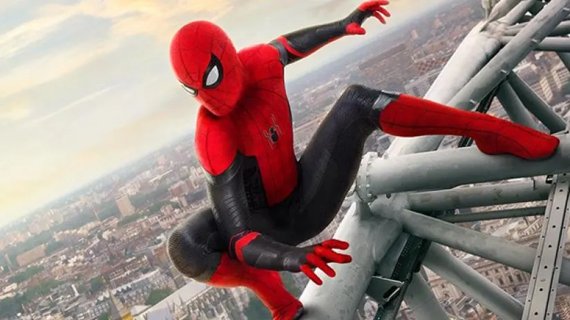 Spider-Man in Spider-Man: Far From Home. Spider-Man returns to MCU.