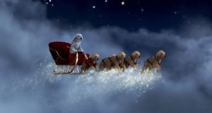 Santa Buddies - Parent Review: Santa Buddies pulling sleigh