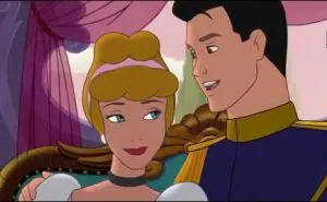 Cinderella and Prince Charming in Cinderella II Dreams come true