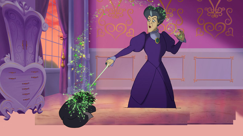 Cinderella's stepmother using MAGIC in Cinderella 3.